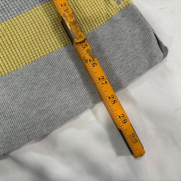 American Eagle Outfitters | Yellow and Gray Striped Sweater Size XL Lot J - Picture 5 of 7
